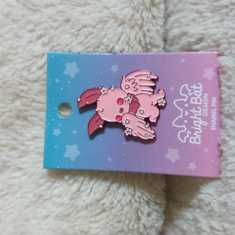 ✨2/$12✨Kawaii Pink Bat Monster Cute Enamel Pin